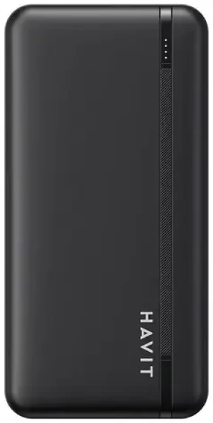 Havit PB92 20000 mAh čierna / Power banka / 2x USB / 1x USB-C / 1x MicroUSB / stav batérie (PB92 black)