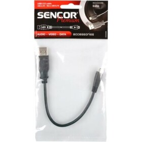 Sencor SCO 512-002 kábel USB A samec - B samec 0.2 m (8590669152186)