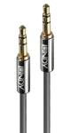Lindy Cromo Line antracitová / Audio kábel / 3,5 mm jack - 3,5 mm jack / 2 m (35322)