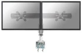 Neomounts FPMA-D940D strieborná / stolný držiak na dva monitory / 10-24" / otočný / VESA 75x75 - 100x100 / nosnosť 14 kg (FPMA-D940D)