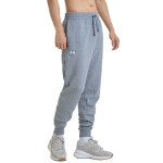 Kalhoty Under Armour Rival Fleece Joggers Castlerock Light Heather/ White XL