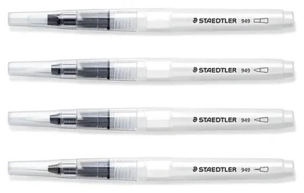 Staedtler Sada štetcov Design Journey 949-SBK4-C / 4 veľkosti / Waterbrush / Nylonový vlas (949-SBK4-C)
