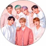 Jedlý papier BTS kapela 19,5 cm - Pictu Hap - Pictu Hap