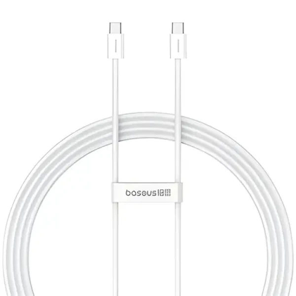 Baseus Superior 2 Moon White / Kábel USB-C - USB-C / 1 m / 30 W / 480 Mbps (57983118432)