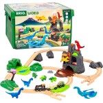 BRIO Dinosaurie deluxe vlaková sada