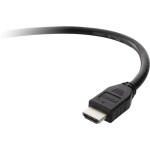 Belkin HDMI prepojovací kábel Zástrčka HDMI-A, Zástrčka HDMI-A 3.00 m čierna F3Y017bt3M-BLK 4K UHD HDMI kábel; F3Y017bt3M-BLK