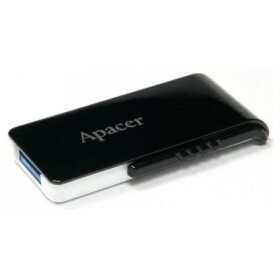 Apacer AH350 64GB čierna / USB flash disk / USB 3.0 (3.1 Gen 1) / s výsuvným konektorom (AP64GAH350B-1)