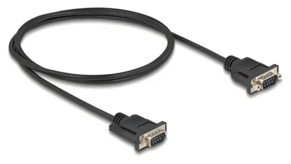 DeLock / Sériový kábel RS-232 / Sub-D9 samec - samec / 1 m (88000)