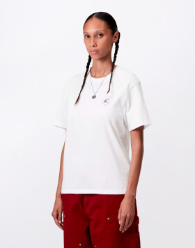 Carhartt WIP W' S/S Hearts Of Hartts T-S White S