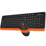 A4tech Fstyler FG1010 oranžová / set bezdrôtová klávesnica + optická myš / USB / vodeodolné (FG1010)