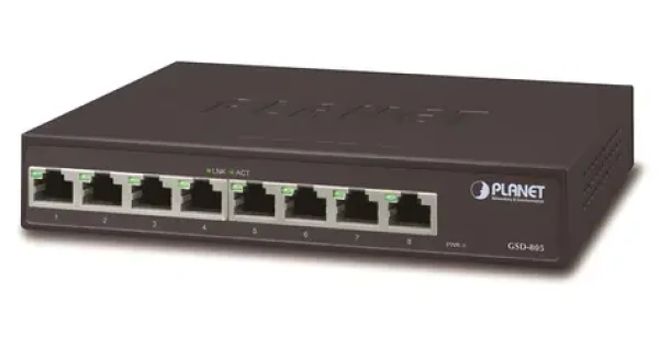 Planet GSD-805v2 / Switch / 8x 1000Base-T / VLAN / IEEE 802.3az / fanless (GSD-805)