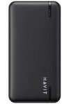 Havit PB90 10000 mAh čierna / Power banka / 2x USB / 1x USB-C / 1x MicroUSB / stav batérie (PB90 black)