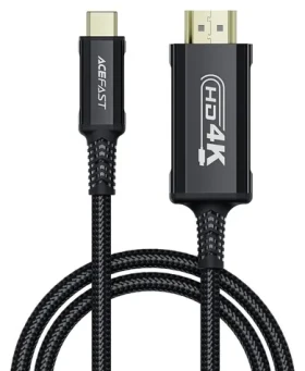 Acefast C1 čierna / Video kábel / USB-C na HDMI / 4K 60Hz HDR / 1,8 m