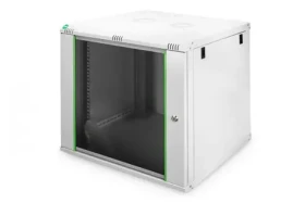 Digitus Dynamic sivá / Nástenný rozvádzač / 9U / 505x600x600 mm / presklené dvere / IP20 (DN-19 09U-6/6-EC)