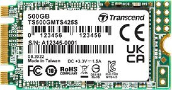 Transcend TRANSCEND 500GB M.2 2242 SSD SATA3 B+M Key TLC