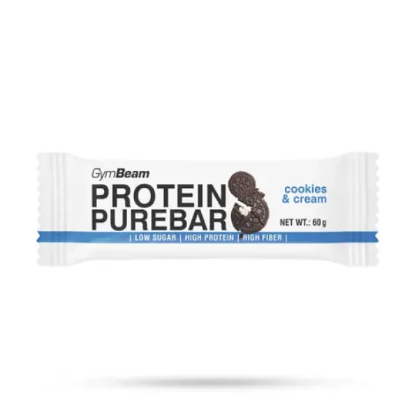 Proteínová tyčinka PureBar - GymBeam (cookies cream, 60 g) (9061-4-60g-cookies-cream)