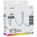 Avide ALSB5050RGBMU40-5M kompletná sada LED pásikov konektor 12 V, 230 V 5 m RGB; ALSB5050RGBMU40-5M