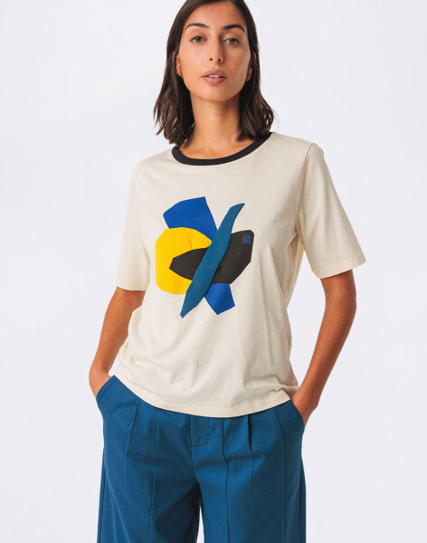 SKFK Lierni GOTS T-Shirt F2513 CREAM 38
