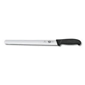 VICTORINOX Fibrox 30 cm čierna / Plátkovací nôž / Hladké ostrie / Fibrox rukoväť (5.4203.30)