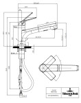 VILLEROY & BOCH VILLEROY & BOCH - Drezová batéria Villeroy &amp; Boch Junis Shower, 928100LC, nerez 928100LC
