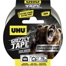UHU Grizzly Tape® 51675 páska so skleným vláknom strieborná (d x š) 10 m x 49 mm 1 ks; 51675