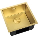MEXEN - Trixo oceľový drez 1-bowl 440 x 440 mm, zlatá 6413441000-55