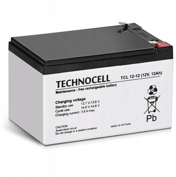 Technocell TCL12-12 TECHNOCELL akumulátor AGM 12V 12Ah