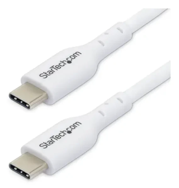 StarTech USB-C 60W biela / Nabíjací kábel / USB-C - USB-C / Power Delivery / 1 m (USB2CC1MNCWHE)