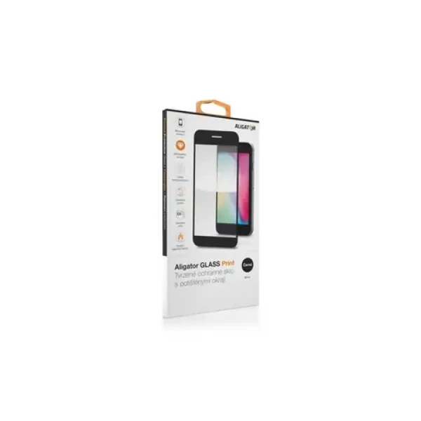 Aligator Ochrana displeja GLASS PRINT XIAOMI Redmi Note 14S 4G / čierna / celoplošné lepenie (GLP0273)