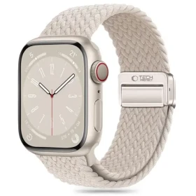 Tech-Protect Nylonmag béžová / Remienok pre Apple Watch / nylonový, magnetický / 42/44/45/49 mm