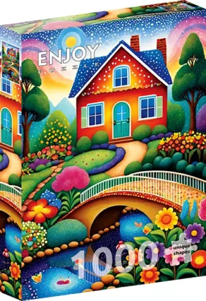 ENJOY Puzzle Farebný dom