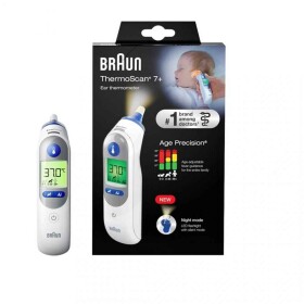 BRAUN Thermoscan 7 + IRT6525 ušný teplomer s osvetlením 1 ks