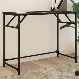 VidaXL vidaXL Biurko, čierne, 100x45x76 cm, materiał drevopochodny i stal
