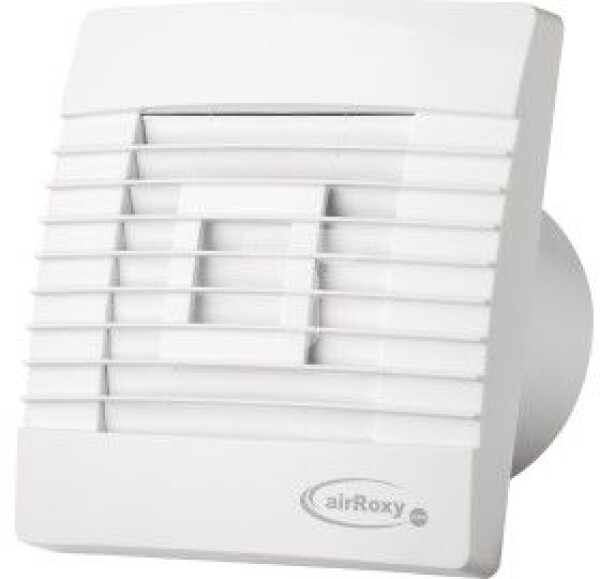 AirRoxy ventilátor nástenný 100mm 15W z żaluzją grawitacyjną, senzor ruchu pRestige 100ZG - 01-029