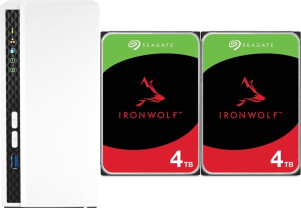 Qnap TS-233 + 2x Seagate IronWolf 4TB (ST4000VN006)