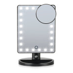 RIO 21 LED Touch Dimmable Cosmteic Mirror / Kompaktné kozmetické zrkadlo / 1x a 10x zväčšenie / stmievacie (RIO-MMSP)