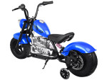 Mamido Detská elektrická motorka Chopper 24V modrá