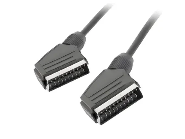 Lanberg SCART (M) - SCART (M) 1,8 m / Kábel SCART / Prepojovací (CA-EUEU-10CC-0018-BK)
