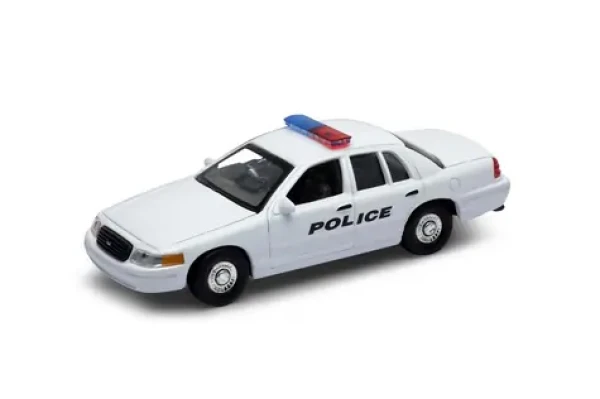 Welly 1999 Ford Crown Victoria POLICE 1:34 biela