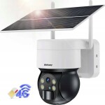 Choetech Kamera ASC006-4G solarna inteligentna PTZ 4G LTE z panelem słonecznym 5W - Biela