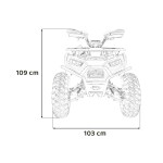 Mamido Detská benzínová štvorkolka RamiGO PRO RIDER 200CC oranžová