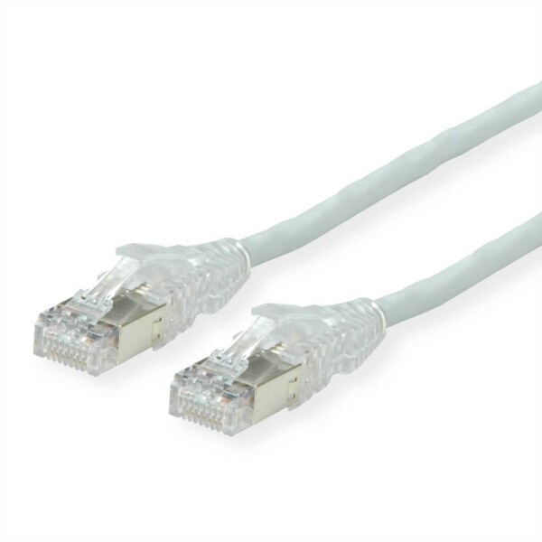 Secomp 21.05.0707 RJ45 sieťové káble, prepojovacie káble CAT 6A S/FTP 7.50 m sivá dvojžilový tienený, bez halogénov, samozhášavý 1 ks; 21.05.0707