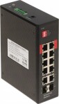 NoName SWITCH PRZEMYSŁOWY POE GTX-P1-12-82G-V2 8-PORTOWY SFP