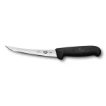 VICTORINOX Fibrox čierna / Vykosťovací nôž / 15 cm / úzky / zahnutý (5.6603.15)
