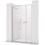 CERANO - Sprchové posuvné dvere Versaro L/P - 6 mm - chróm, transparentné sklo - 120x195 - zasúvacie CER-8050BD80340