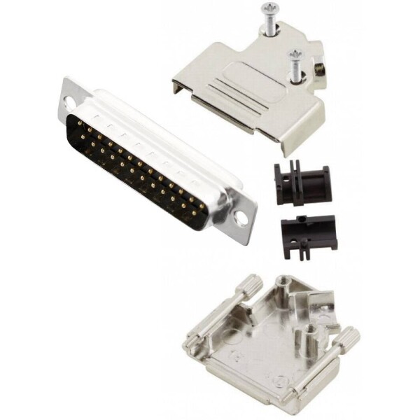 MH Connectors MHD45ZK25-DM25P-K sada D-SUB kolíkové lišty 45 ° Pólov: 25 spájkovaný 1 ks; MHD45ZK25-DM25P-K