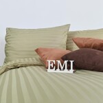 EMI Obliečky damaškové hnedo-olivové