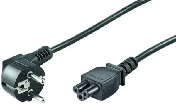 MicroConnect Sieťový napájací kábel Schuko 90° uhol - C5 1.8m biela (PE010818W)
