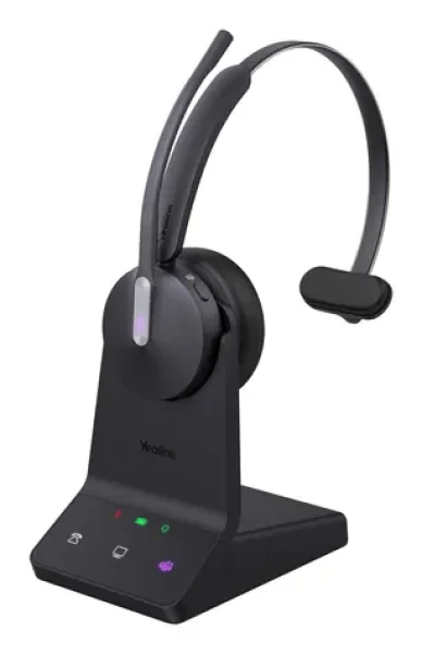 Yealink WH64 Mono (MS Teams) čierna / Mono náhlavná súprava / Bluetooth 5.2 / Na uši / USB-C (1208671)