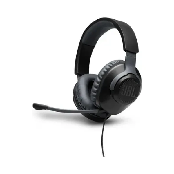JBL Quantum 100 čierna / Herné slúchadlá / mikrofón (JBLQUANTUM100BLK)